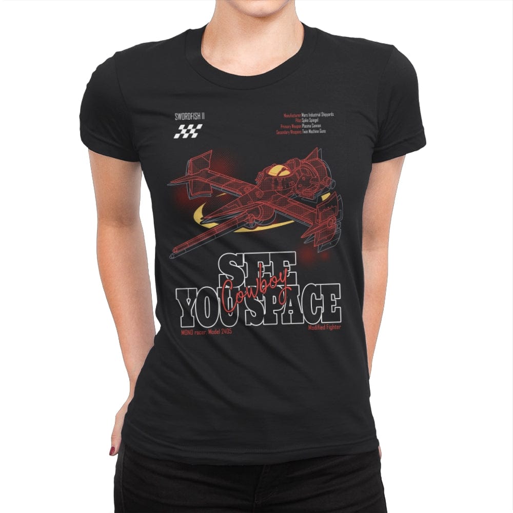 See you Space Cowboy - Womens Premium T-Shirts RIPT Apparel Small / Black