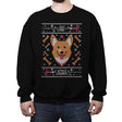See you space cowdog... - Ugly Holiday - Crew Neck Sweatshirt Crew Neck Sweatshirt RIPT Apparel Small / Black