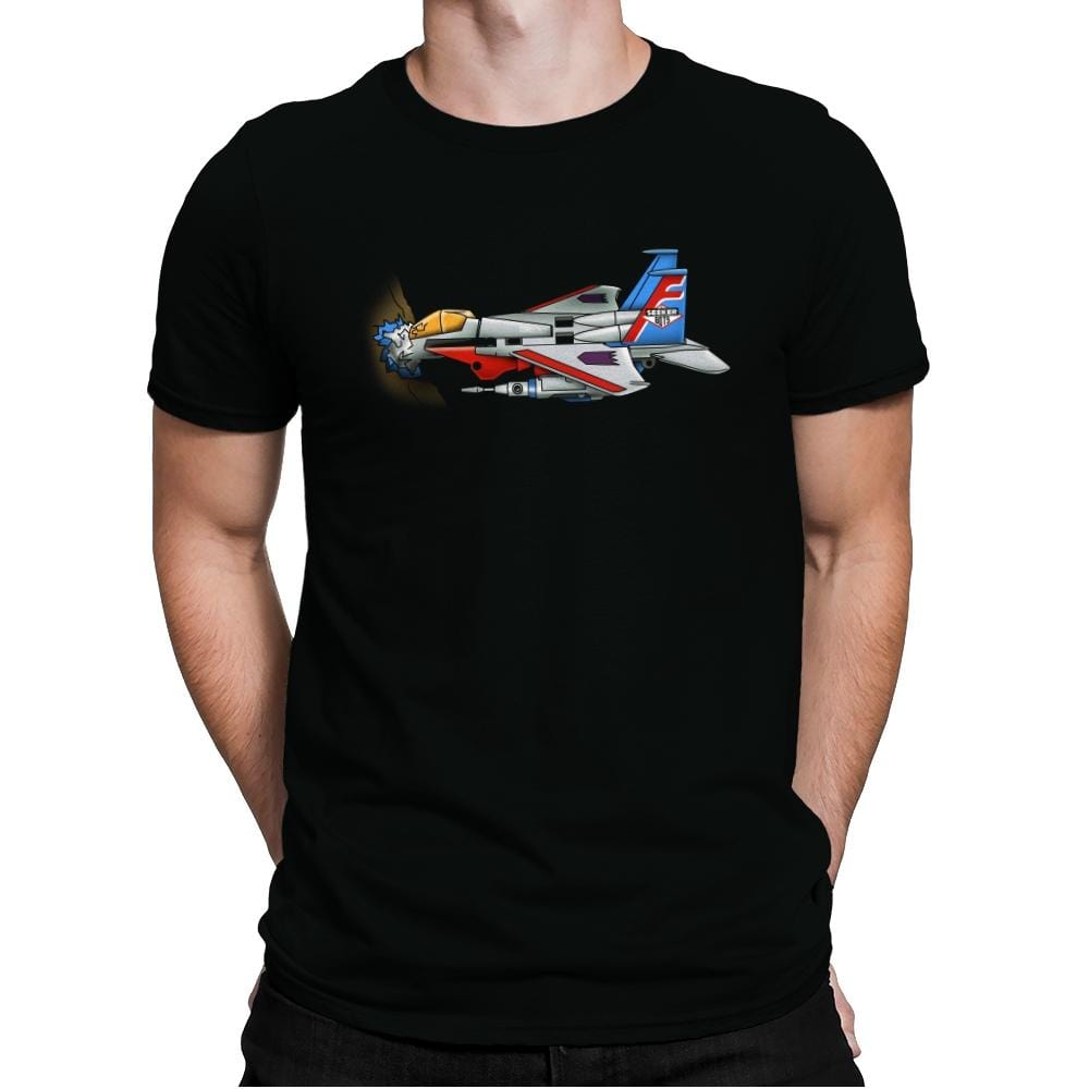 Seeker Bots - Mens Premium T-Shirts RIPT Apparel Small / Black
