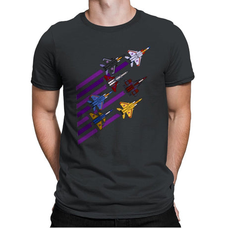 Seekers And Coneheads - Mens Premium T-Shirts RIPT Apparel Small / Heavy Metal