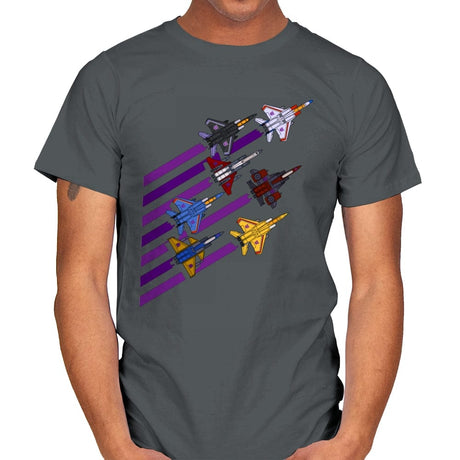 Seekers And Coneheads - Mens T-Shirts RIPT Apparel Small / Charcoal