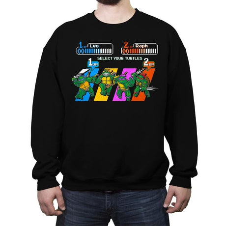 Select A Turtle - Crew Neck Sweatshirt Crew Neck Sweatshirt RIPT Apparel Small / Black