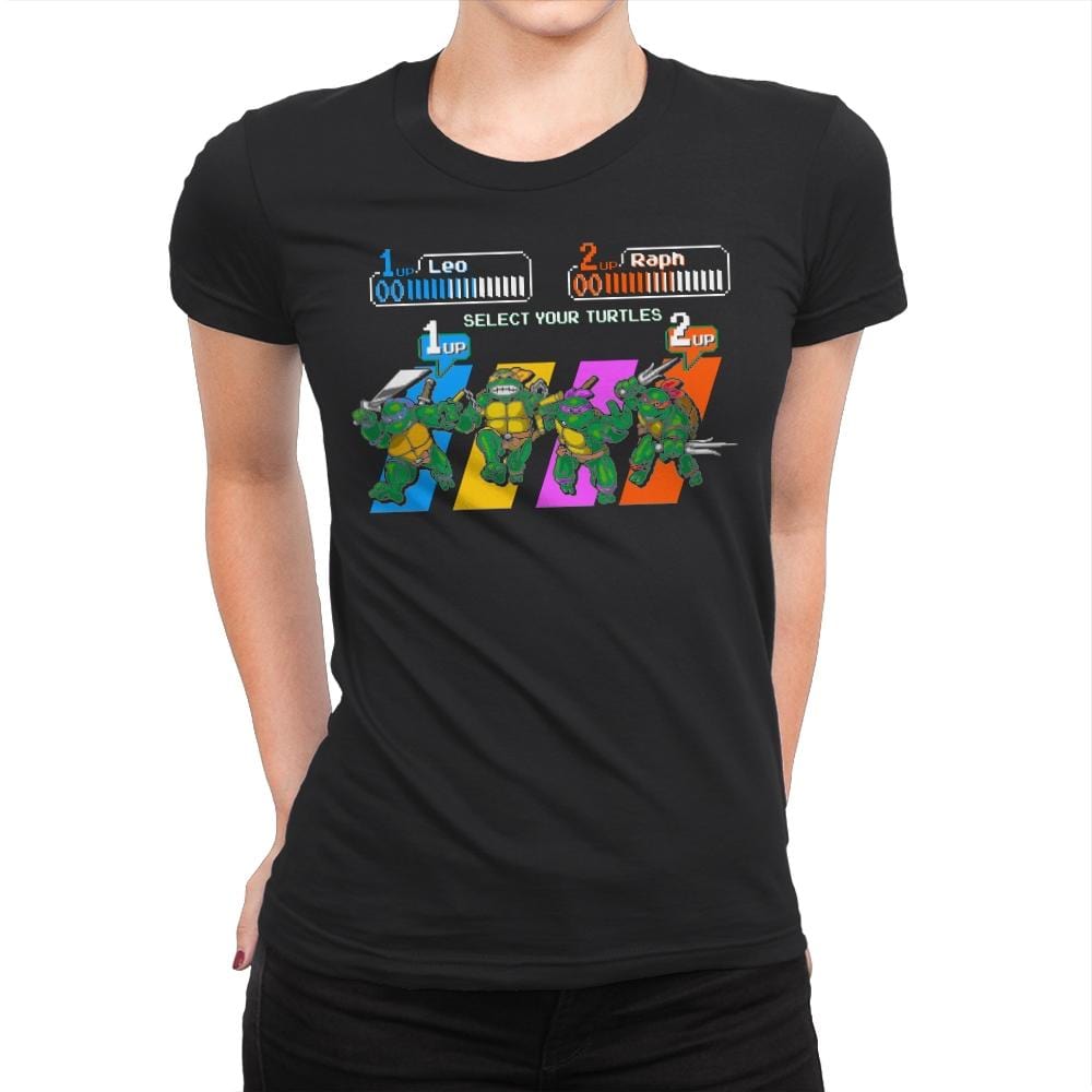 Select A Turtle - Womens Premium T-Shirts RIPT Apparel Small / Black