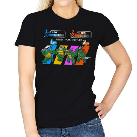 Select A Turtle - Womens T-Shirts RIPT Apparel Small / Black