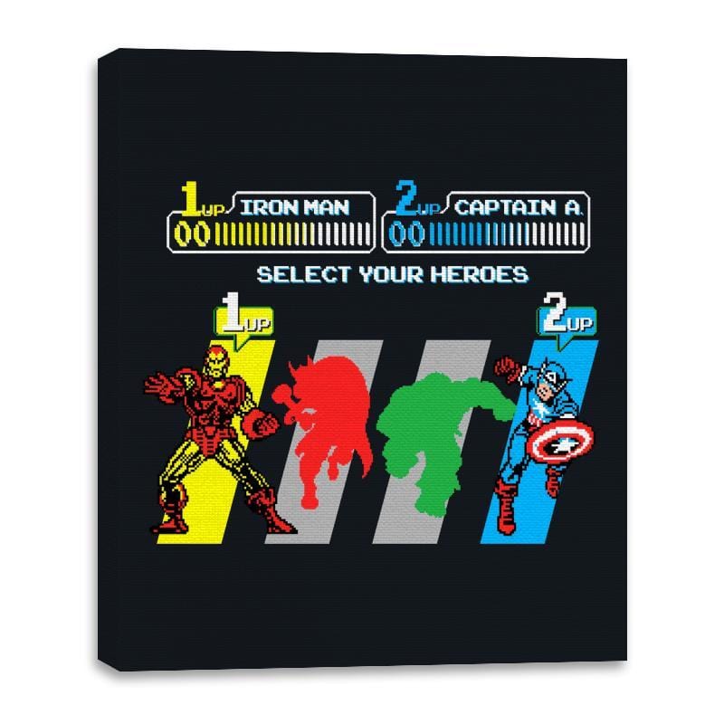 Select Screen - Canvas Wraps Canvas Wraps RIPT Apparel 16x20 / Black