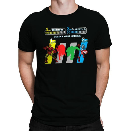 Select Screen - Mens Premium T-Shirts RIPT Apparel Small / Black