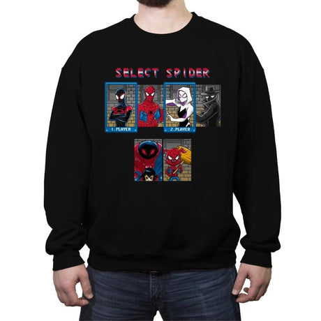 Select Spider - Crew Neck Sweatshirt Crew Neck Sweatshirt RIPT Apparel Small / Black