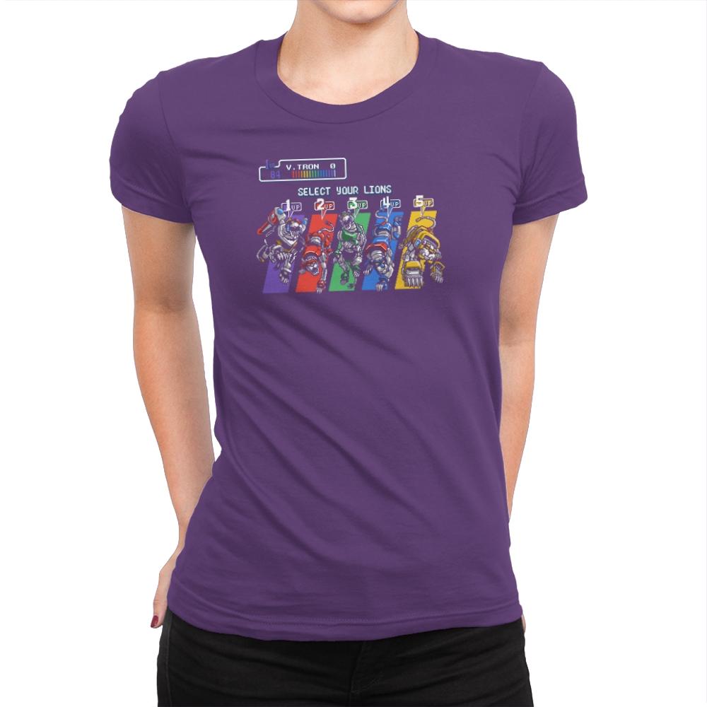 Select Your Lions! Exclusive - Womens Premium T-Shirts RIPT Apparel Small / Purple Rush