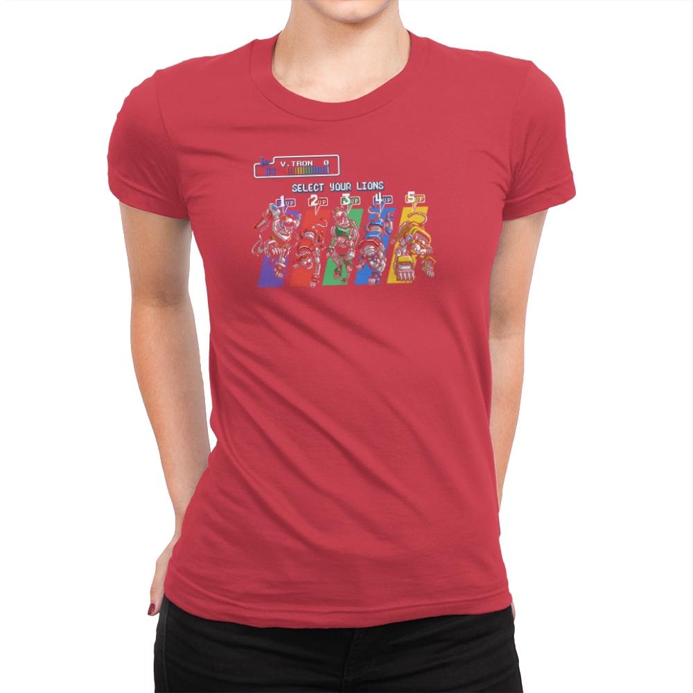 Select Your Lions! Exclusive - Womens Premium T-Shirts RIPT Apparel Small / Red