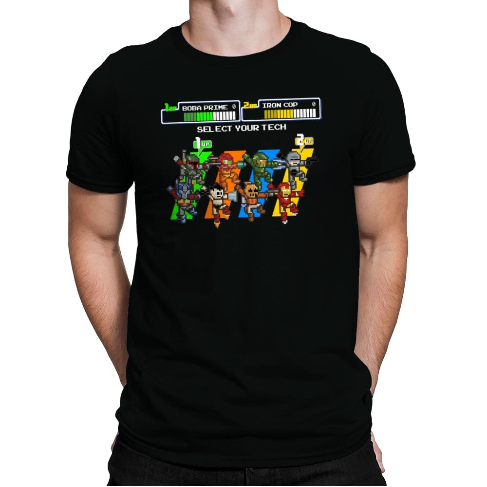 Select your Tech. - Mens Premium T-Shirts RIPT Apparel Small / Black