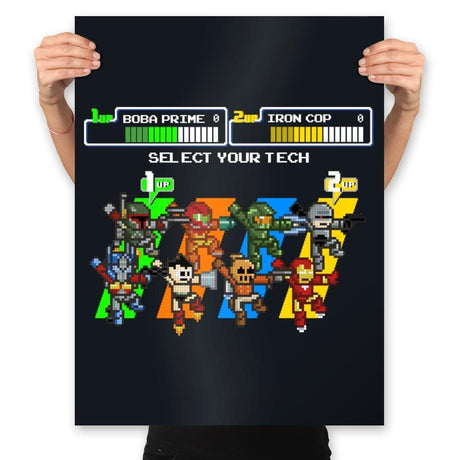 Select your Tech. - Prints Posters RIPT Apparel 18x24 / Black