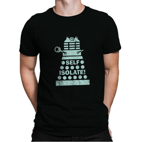 Self Isolate! - Mens Premium T-Shirts RIPT Apparel Small / Black