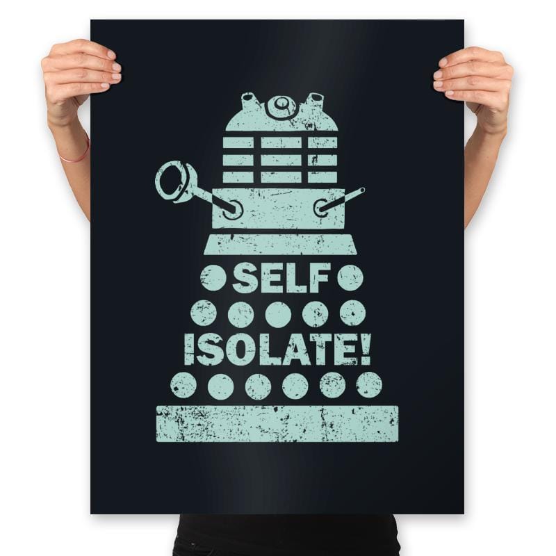 Self Isolate! - Prints Posters RIPT Apparel 18x24 / Black