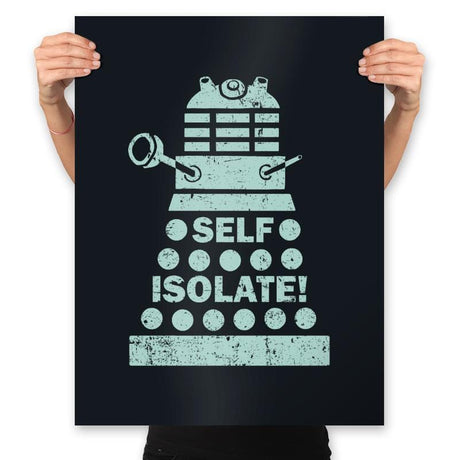 Self Isolate! - Prints Posters RIPT Apparel 18x24 / Black