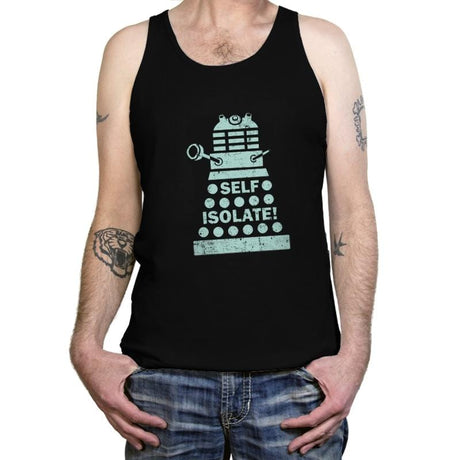 Self Isolate! - Tanktop Tanktop RIPT Apparel X-Small / Black