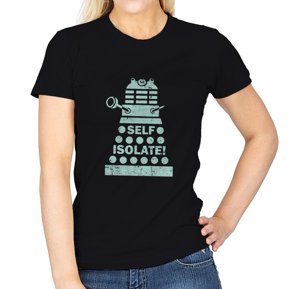 Self Isolate! - Womens T-Shirts RIPT Apparel Small / Black
