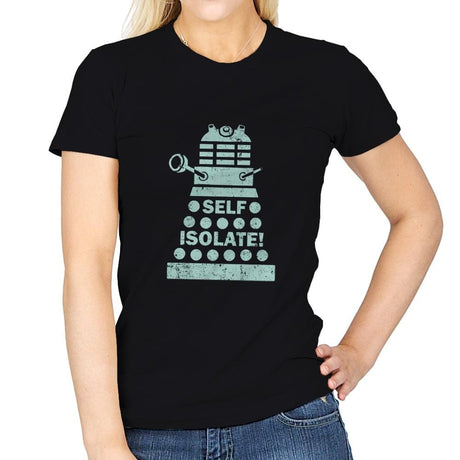 Self Isolate! - Womens T-Shirts RIPT Apparel Small / Black