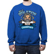 Self-Isolation Champion - Crew Neck Sweatshirt Crew Neck Sweatshirt RIPT Apparel Small / Royal