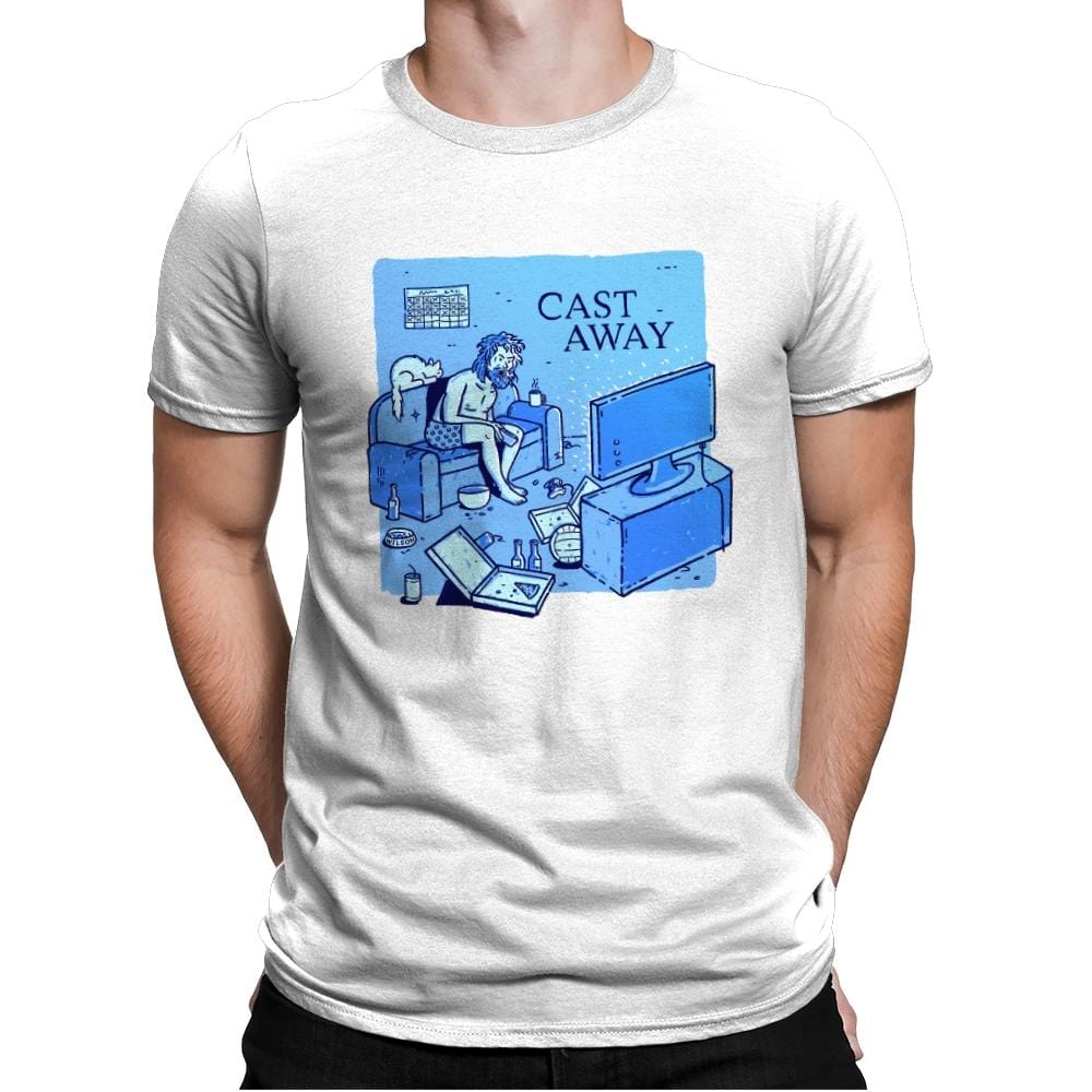 Self-Quarantine - Mens Premium T-Shirts RIPT Apparel Small / White