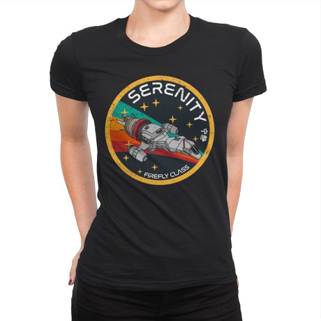 Serenity Firefly Class - Womens Premium T-Shirts RIPT Apparel Small / Black
