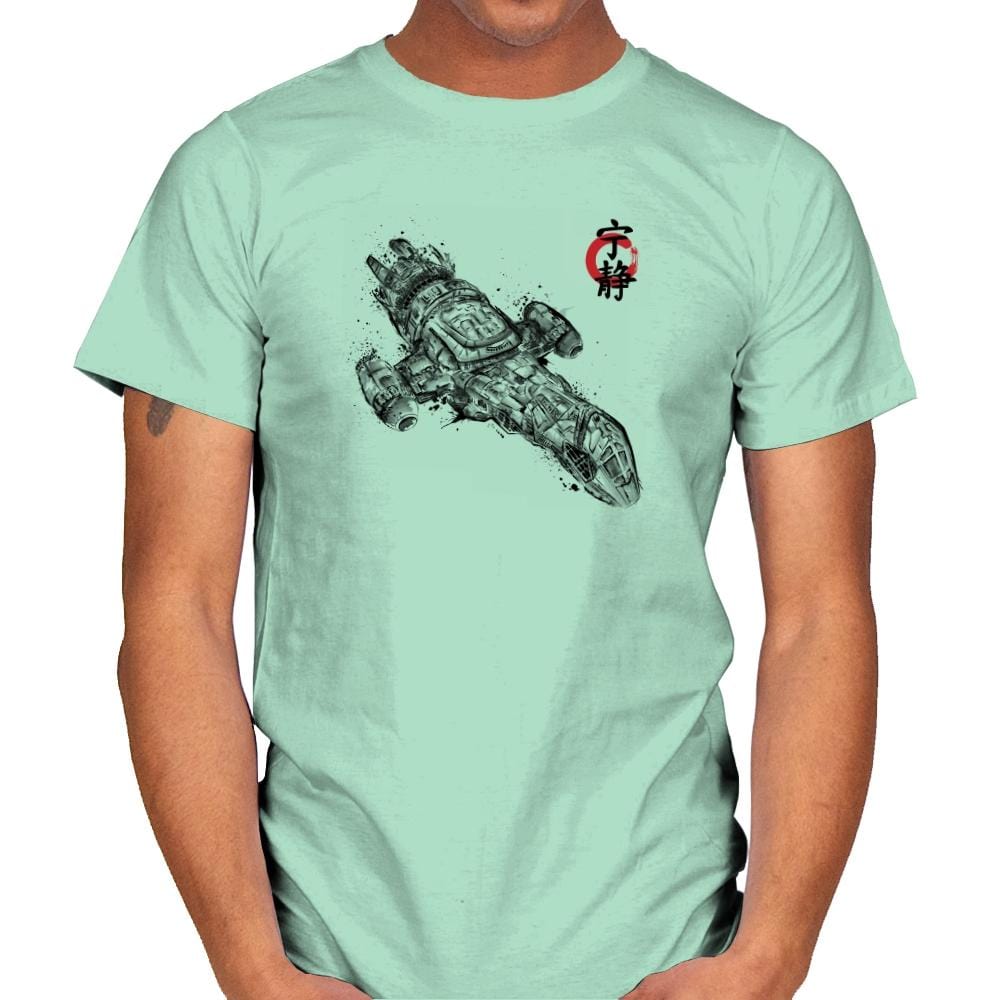 Serenity Sumi-E - Sumi Ink Wars - Mens T-Shirts RIPT Apparel Small / Mint Green