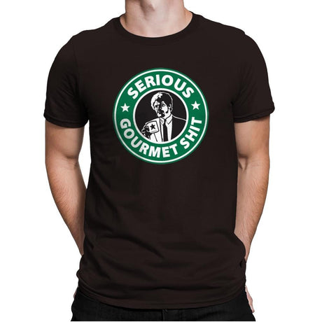 Serious Gourmet Coffee - Best Seller - Mens Premium T-Shirts RIPT Apparel Small / Dark Chocolate