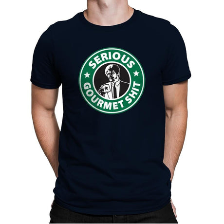 Serious Gourmet Coffee - Best Seller - Mens Premium T-Shirts RIPT Apparel Small / Midnight Navy