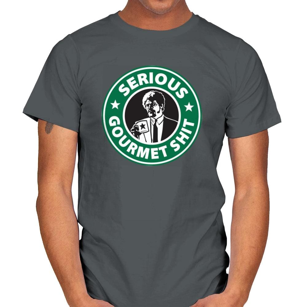 Serious Gourmet Coffee - Best Seller - Mens T-Shirts RIPT Apparel Small / Charcoal