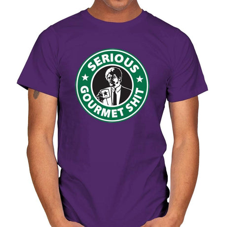 Serious Gourmet Coffee - Best Seller - Mens T-Shirts RIPT Apparel Small / Purple
