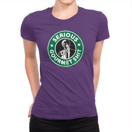 Serious Gourmet Coffee - Best Seller - Womens Premium T-Shirts RIPT Apparel Small / Purple Rush
