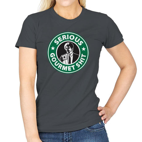 Serious Gourmet Coffee - Best Seller - Womens T-Shirts RIPT Apparel Small / Charcoal