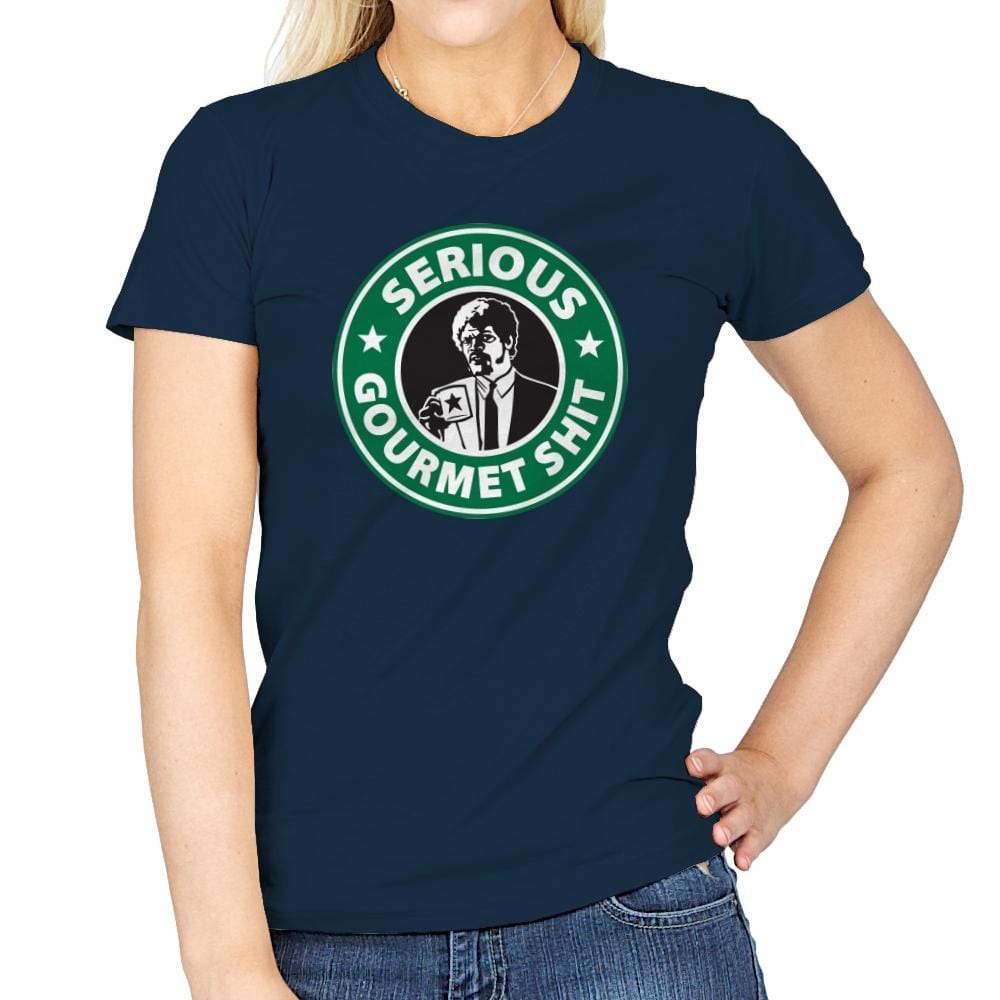 Serious Gourmet Coffee - Best Seller - Womens T-Shirts RIPT Apparel Small / Navy