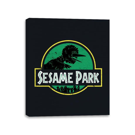 Sesame Park - Canvas Wraps Canvas Wraps RIPT Apparel 11x14 / Black