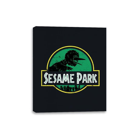 Sesame Park - Canvas Wraps Canvas Wraps RIPT Apparel 8x10 / Black