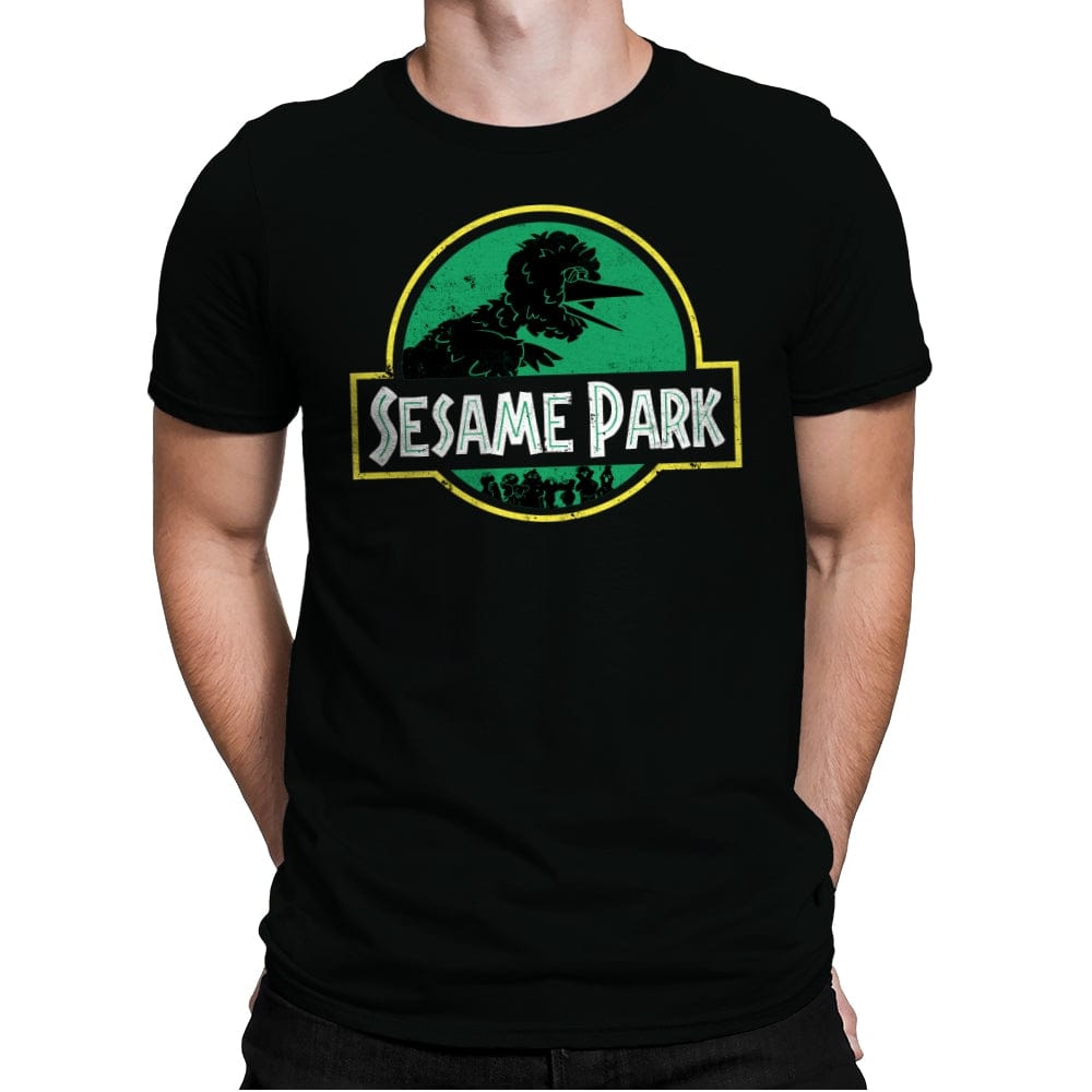 Sesame Park - Mens Premium T-Shirts RIPT Apparel Small / Black