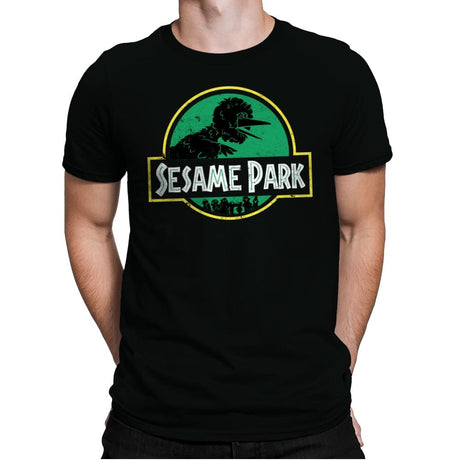 Sesame Park - Mens Premium T-Shirts RIPT Apparel Small / Black