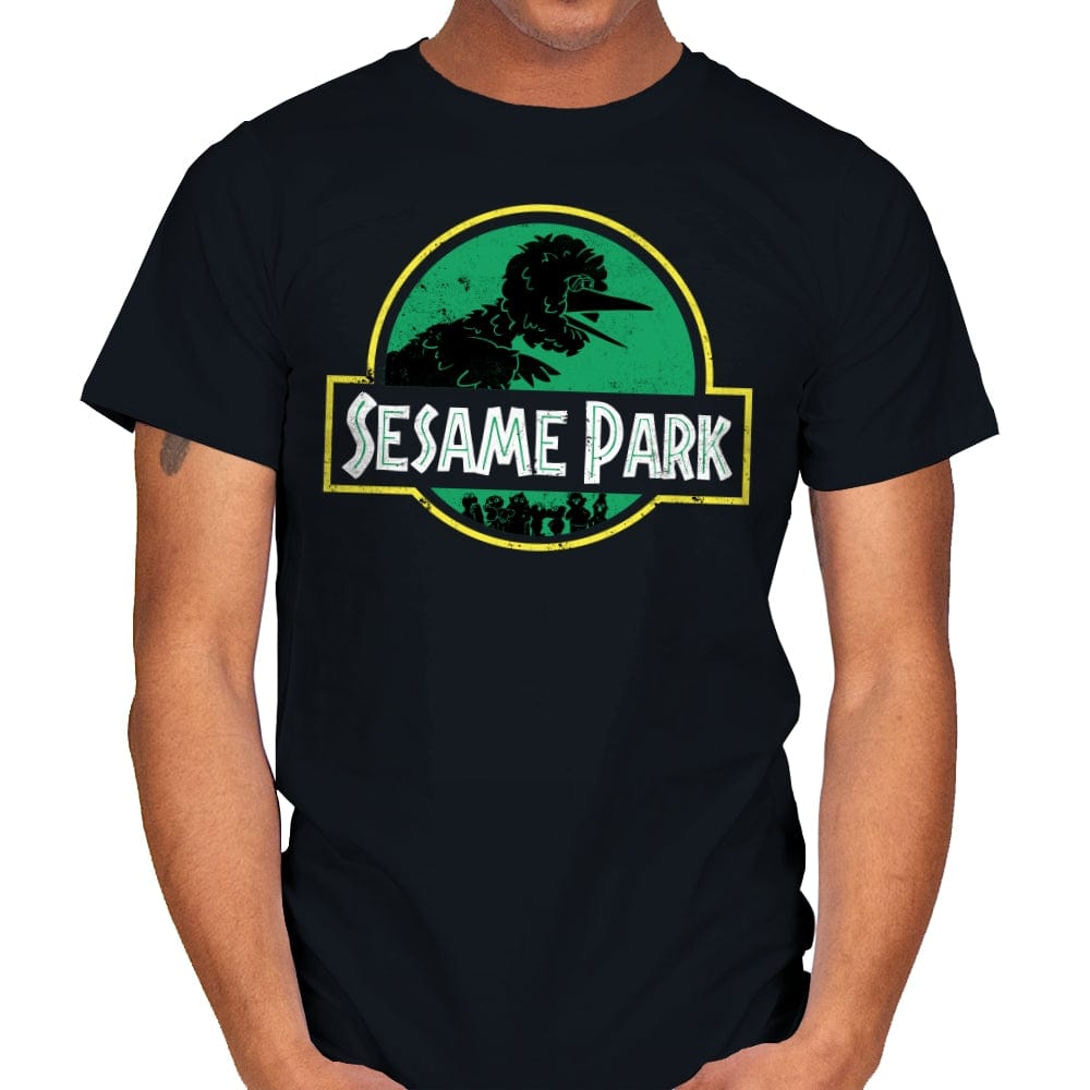 Sesame Park - Mens T-Shirts RIPT Apparel Small / Black