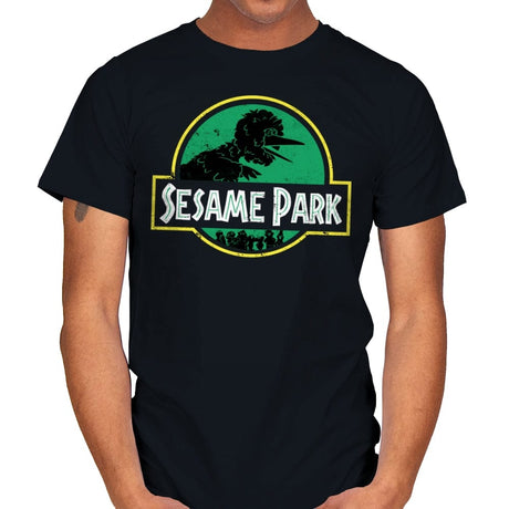 Sesame Park - Mens T-Shirts RIPT Apparel Small / Black