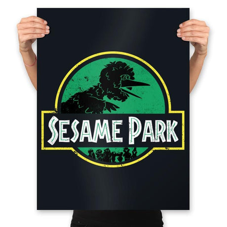 Sesame Park - Prints Posters RIPT Apparel 18x24 / Black