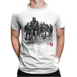 Seven Mandalorians Sumi-e - Best Seller - Mens Premium T-Shirts RIPT Apparel Small / White