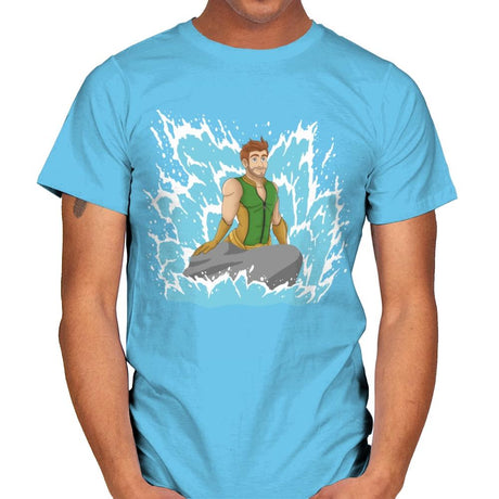 Seven's Mermaid - Mens T-Shirts RIPT Apparel Small / Sky