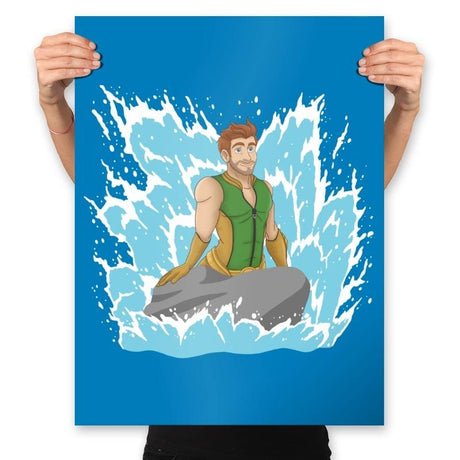 Seven's Mermaid - Prints Posters RIPT Apparel 18x24 / Turquoise