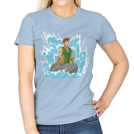 Seven's Mermaid - Womens T-Shirts RIPT Apparel Small / Light Blue