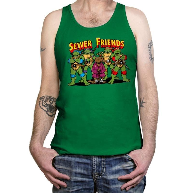 Sewer Friends - Tanktop Tanktop RIPT Apparel X-Small / Kelly