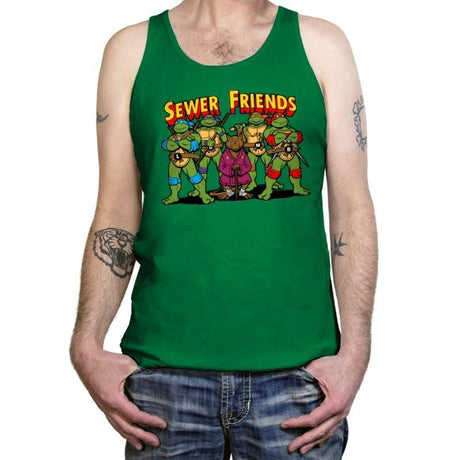 Sewer Friends - Tanktop Tanktop RIPT Apparel X-Small / Kelly
