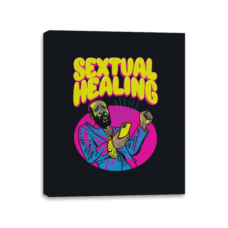 Sextual Healing - Canvas Wraps Canvas Wraps RIPT Apparel 11x14 / Black