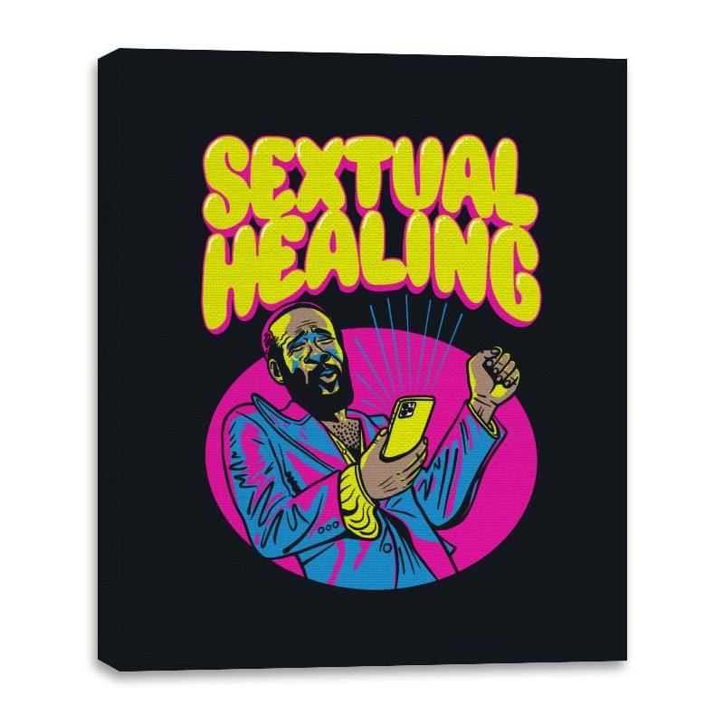Sextual Healing - Canvas Wraps Canvas Wraps RIPT Apparel 16x20 / Black