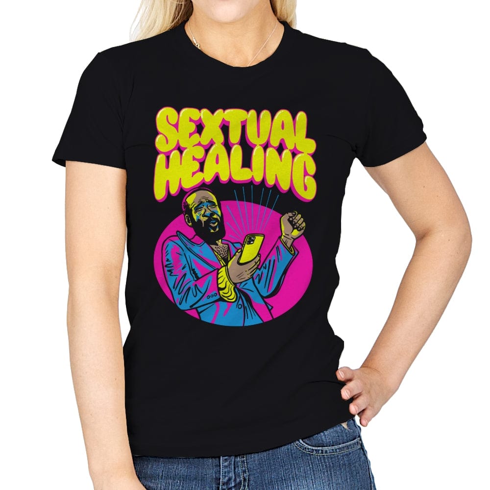 Sextual Healing - Womens T-Shirts RIPT Apparel Small / Black
