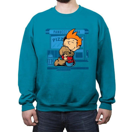 Seymour and Philip - Crew Neck Sweatshirt Crew Neck Sweatshirt RIPT Apparel Small / Antique Sapphire