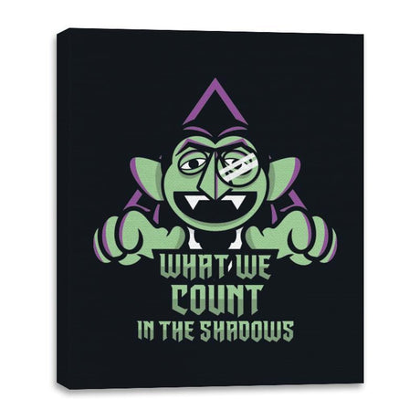 Shadow Count - Canvas Wraps Canvas Wraps RIPT Apparel 16x20 / Black